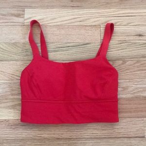 Lululemon Red Sports Bra